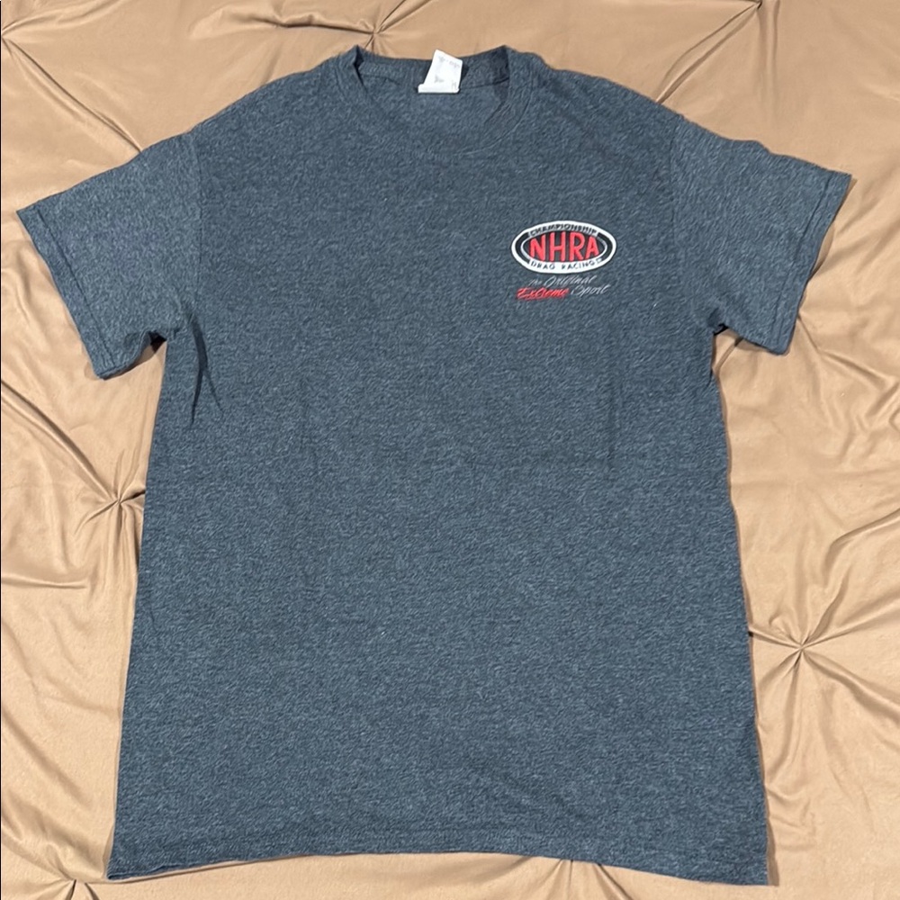 Gray Short Sleeve Tee with Crew Neck